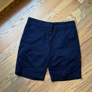 JCrew navy twill long short